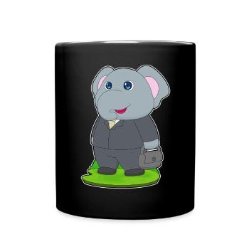 Elephant Handbag - Full Colour Mug - black - Front