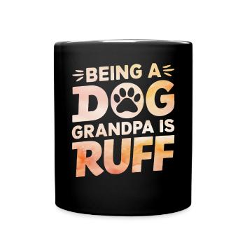 Dog Grandpa Gifts - Full Colour Mug - black - Front