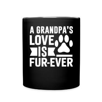 Cadeaux de grand-père chien - Mug uni - noir - Devant