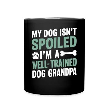 Cadeaux de grand-père chien - Mug uni - noir - Devant