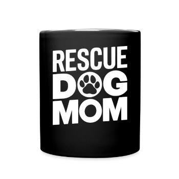 Dog Mom Gifts for Women - Tasse einfarbig - Schwarz - Vorne