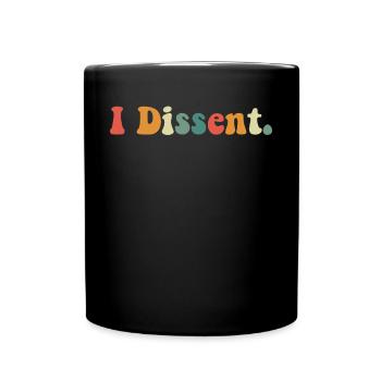 Ich widerspreche dem Protest feministischer Frauen - Tasse einfarbig - Schwarz - Vorne