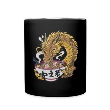 Legendärer Ramen-Fresser - Tasse einfarbig - Schwarz - Vorne