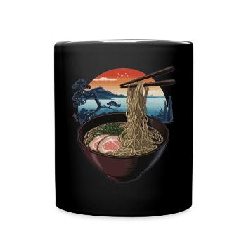 Japanese Ramen Art - Full Colour Mug - black - Front