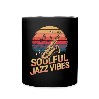 Jazz avec des vibrations soul - Mug uni - noir - Devant