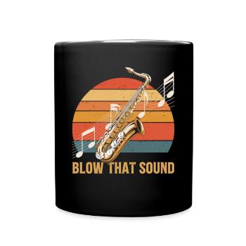 Saxophone Soundpower - Mug uni - noir - Devant
