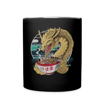 Ramen Dragon – Hunger des Drachen - Tasse einfarbig - Schwarz - Vorne