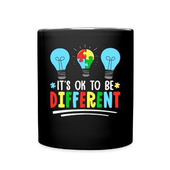 C’est normal d’être différent - Mug uni - noir - Devant