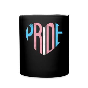 Transgender Trans LGBT Pride - Tasse einfarbig - Schwarz - Vorne