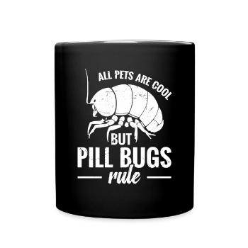 Alle Haustiere Sind Cool, Aber Pillenkäfer - Tasse einfarbig - Schwarz - Vorne