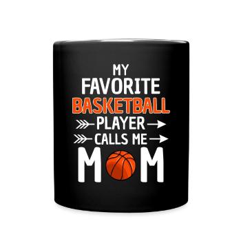 Maman joueuse de basket-ball Maman basketteuse - Mug uni - noir - Devant