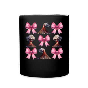 Coquette Arche Volcan Géologie Magma Lava Maman Fille - Mug uni - noir - Devant