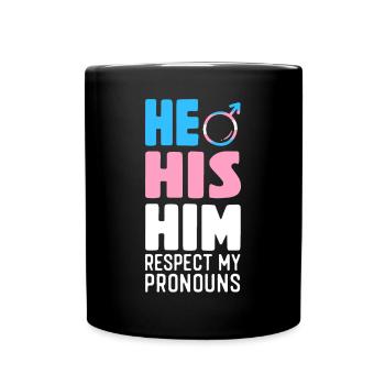 Transgender Trans LGBT Pride - Tasse einfarbig - Schwarz - Vorne