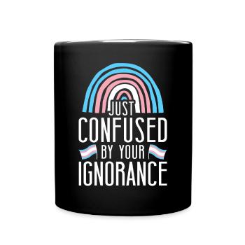 Fierté LGBT transgenre - Mug uni - noir - Devant