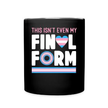 Transgender Trans LGBT Pride - Full Colour Mug - black - Front