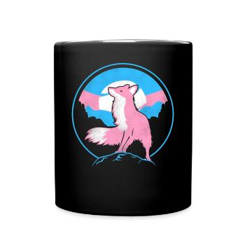 Fierté LGBT transgenre - Mug uni - noir - Devant