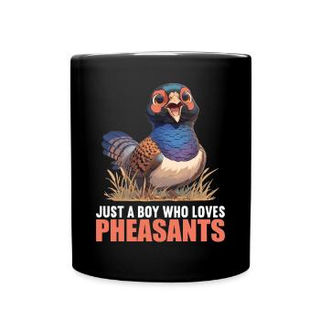 Fasane Fasan - Tasse einfarbig - Schwarz - Vorne