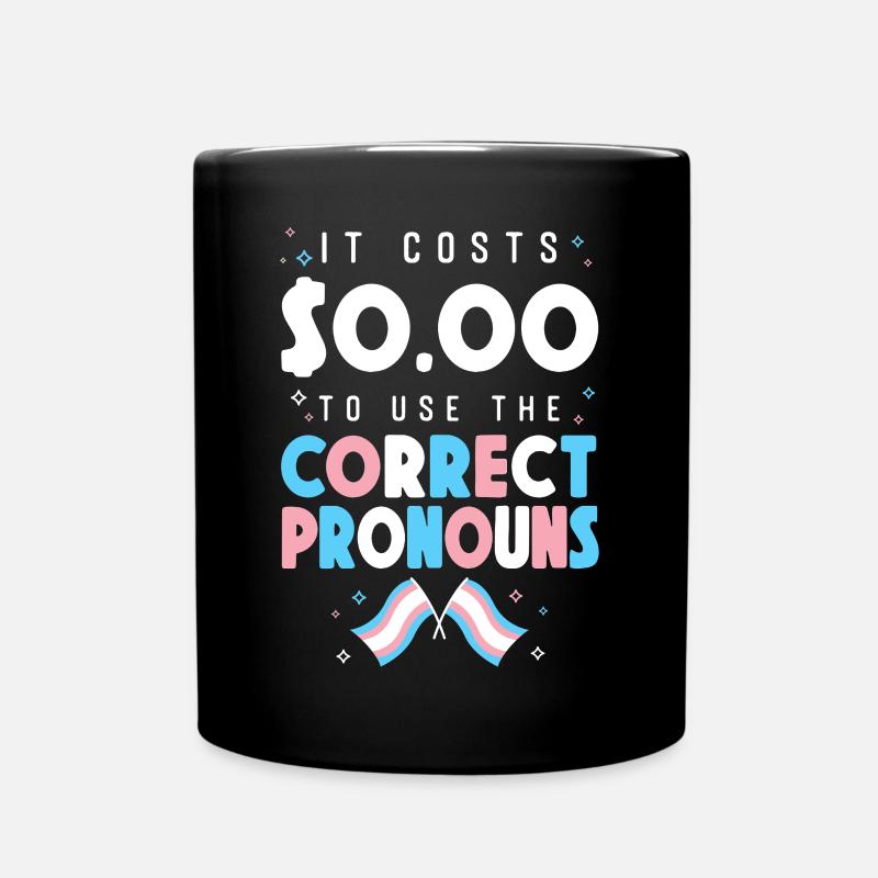 Fierté LGBT transgenre - Mug uni - noir