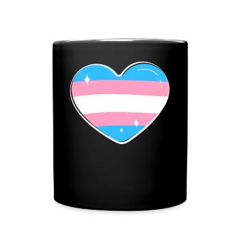 Transgender Trans LGBT Pride - Tasse einfarbig - Schwarz - Vorne