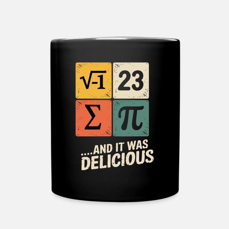 Pi Mathe - Tasse einfarbig - Schwarz