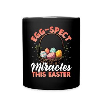 Des miracles de Specspespect pour Pâques mignons - Mug uni - noir - Devant