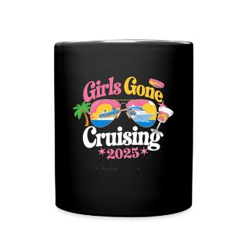 Girls Gone Cruising 2025 Croisière amusante - Mug uni - noir - Devant