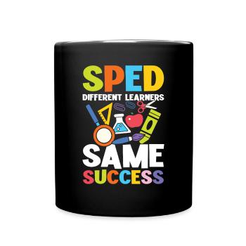 Éducation spéciale Différents apprenants de la même - Mug uni - noir - Devant