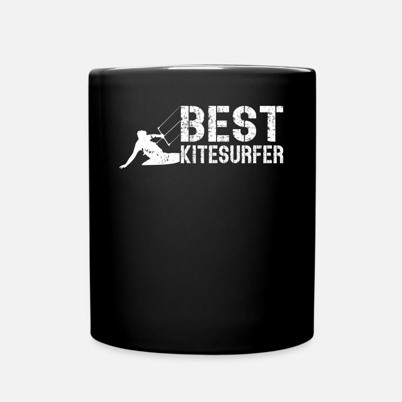 Kitesurfing Kiteboarding - Best Kitesurfer - Tasse einfarbig - Schwarz