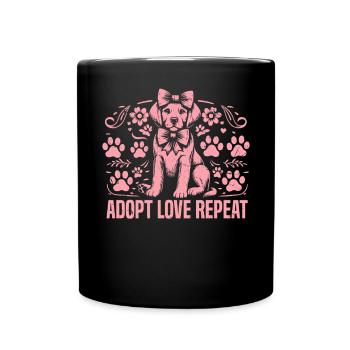 Dog Mom Gifts for Women - Tasse einfarbig - Schwarz - Vorne