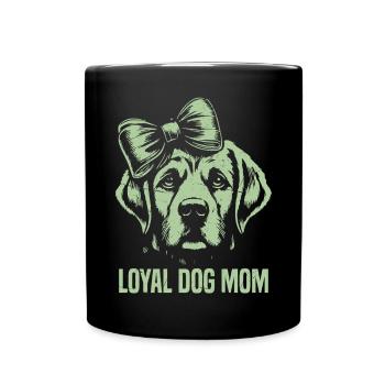 Dog Mom Gifts for Women - Tasse einfarbig - Schwarz - Vorne