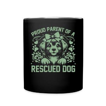 Dog Mom Gifts for Women - Tasse einfarbig - Schwarz - Vorne