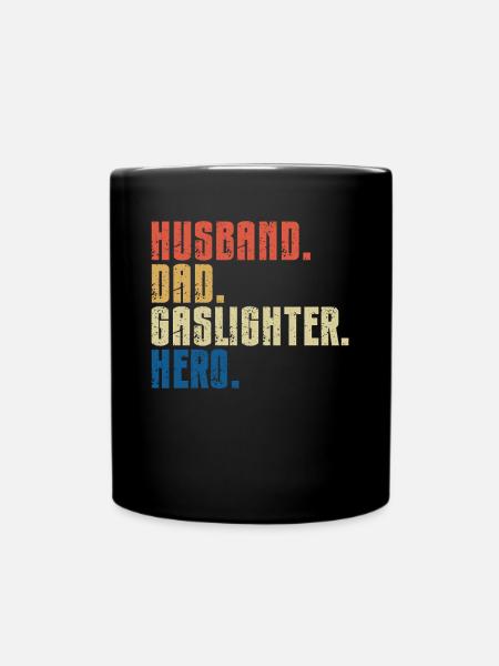 Gaslighting Gaslighter - Tasse einfarbig - Schwarz