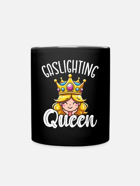 Gaslighting Gaslighter - Tasse einfarbig - Schwarz