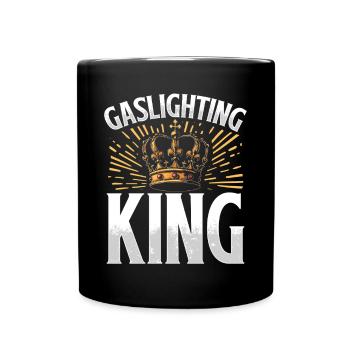 Gaslighting Gaslighter - Tasse einfarbig - Schwarz - Vorne