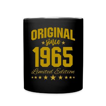 Original Since 1965 Limited Edition Birthday 60 - Tasse einfarbig - Schwarz - Vorne