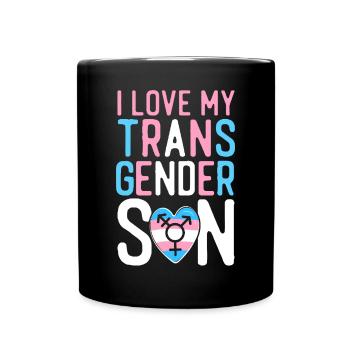 Transgender Trans LGBT Pride - Tasse einfarbig - Schwarz - Vorne