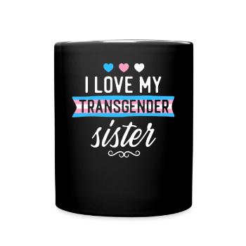 Fierté LGBT transgenre - Mug uni - noir - Devant