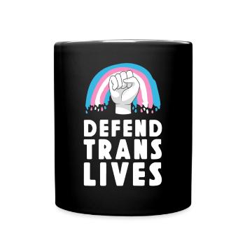 Transgender Trans LGBT Pride - Tasse einfarbig - Schwarz - Vorne