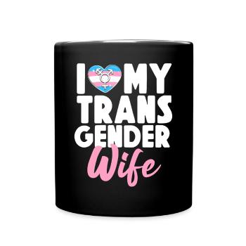 Fierté LGBT transgenre - Mug uni - noir - Devant