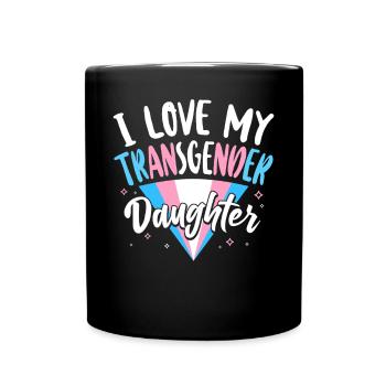 Fierté LGBT transgenre - Mug uni - noir - Devant