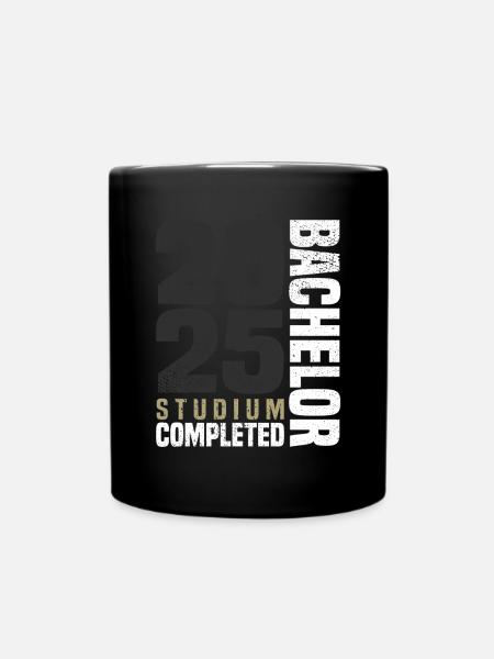 Bachelor Studium 2025 - Tasse einfarbig - Schwarz