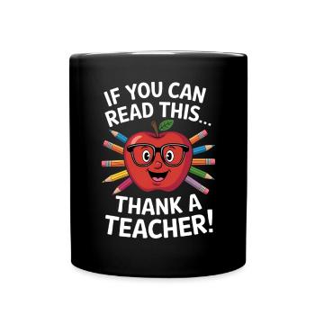 Funny Teacher Saying School Humor - Full Colour Mug - black - Front