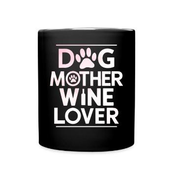 Dog Mom Gifts for Women - Tasse einfarbig - Schwarz - Vorne