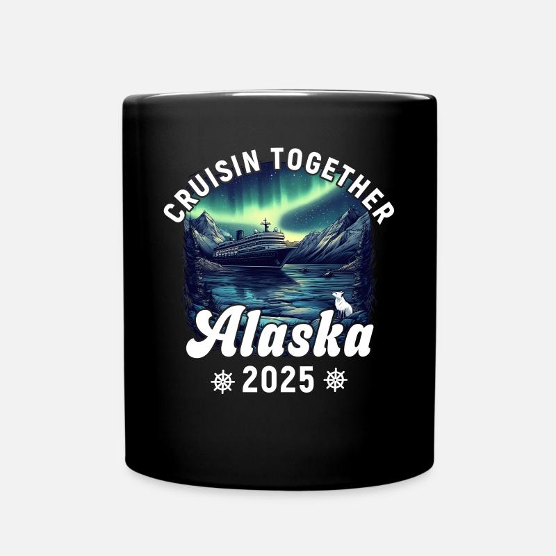 Kreuzfahrt Alaska 2025 - Tasse einfarbig - Schwarz