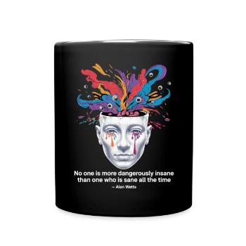 Mind Unleashed | Watts Psychedelic Insight - Full Colour Mug - black - Front