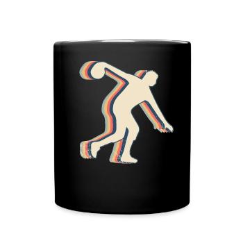 Bowling Bowler Team Trainer Trainerin Retro Line - Mug uni - noir - Devant