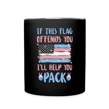 Fierté LGBT transgenre - Mug uni - noir - Devant