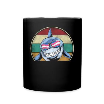 Transgender Trans LGBT Pride - Full Colour Mug - black - Front
