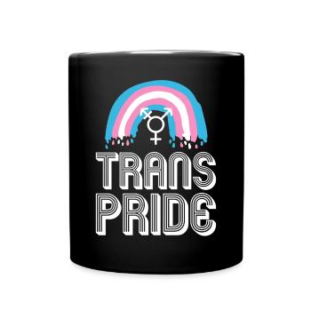 Transgender Trans LGBT Pride - Tasse einfarbig - Schwarz - Vorne