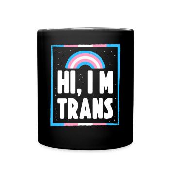 Transgender Trans LGBT Pride - Tasse einfarbig - Schwarz - Vorne